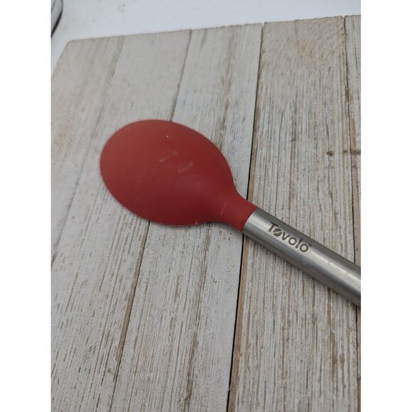 Tovolo Red Silicone Spatula 12" Stainless Handle - Picture 5 of 6